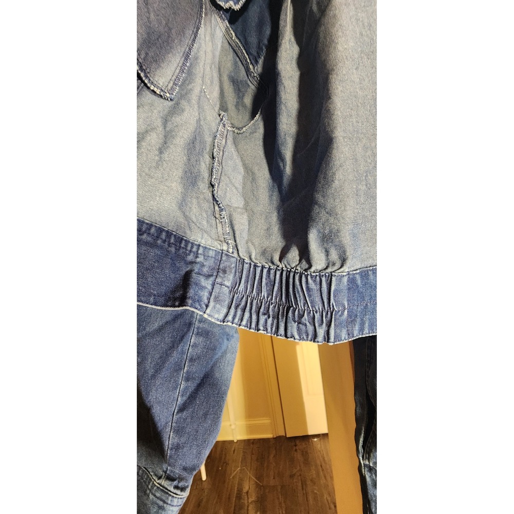 Talbots Vintage Denim Maxi Dress and Cropped Denim Jacket Set Blue Wash - Picture 12 of 14